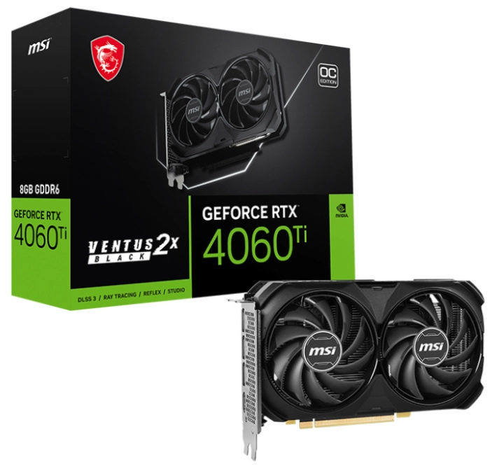 MSI RTX 4060 Ti VENTUS 2X BLACK 8G OC