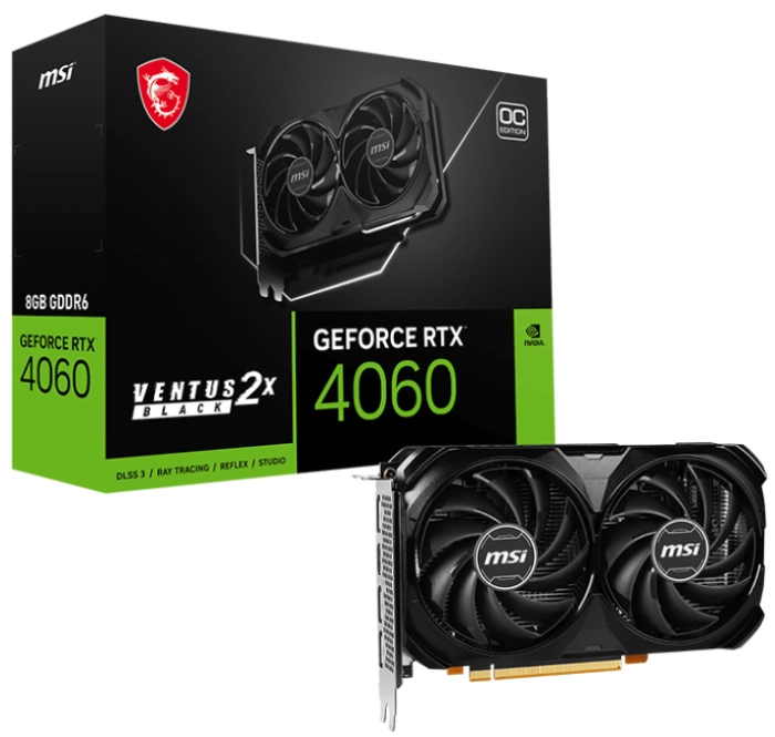MSI RTX 4060 VENTUS 2X BLACK 8G OC