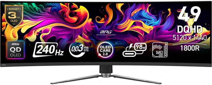 MSI MPG 491CQPX 49" QD-OLED 32:9 240Hz