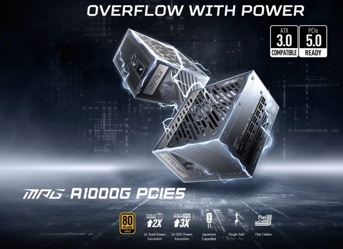 MSI MPG A1000G Gold PCIe 5.0 1000W