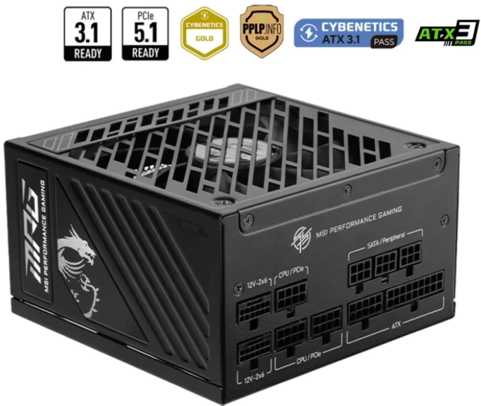 MSI MPG A1250GS PCIE5 Gold 1250W