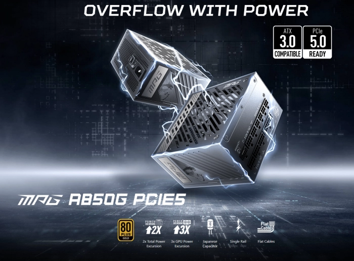 MSI MPG A850G Gold PCIe 5.0 850W