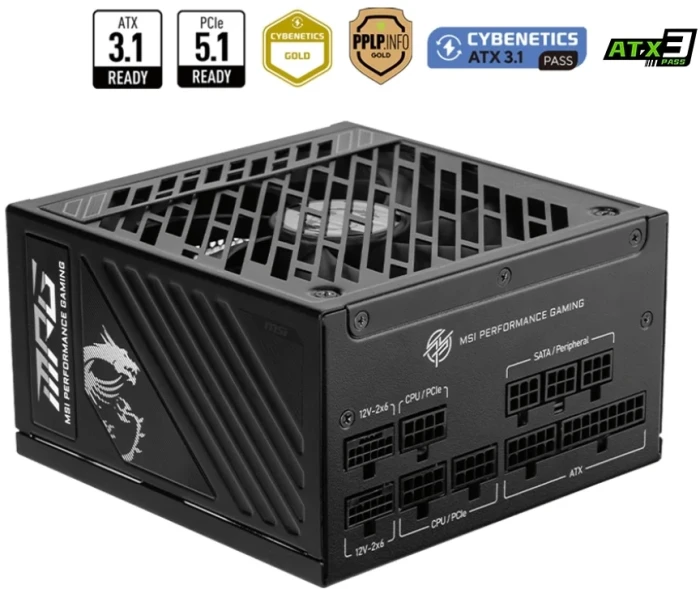 MSI MPG A850GS PCIE5 Gold 850W