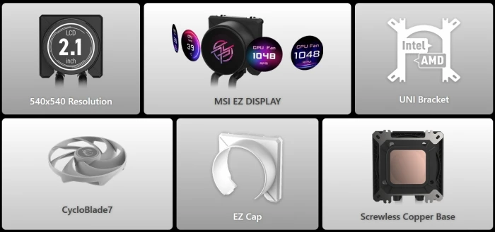 MSI MPG CORELIQUID P22 360 - Black