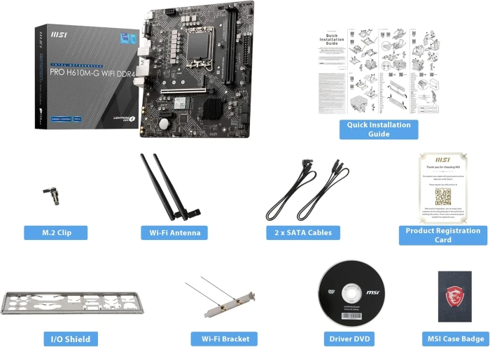 MSI PRO H610M-G WIFI DDR4