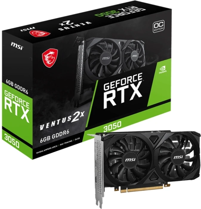 MSI RTX 3050 VENTUS 2X 6G OC