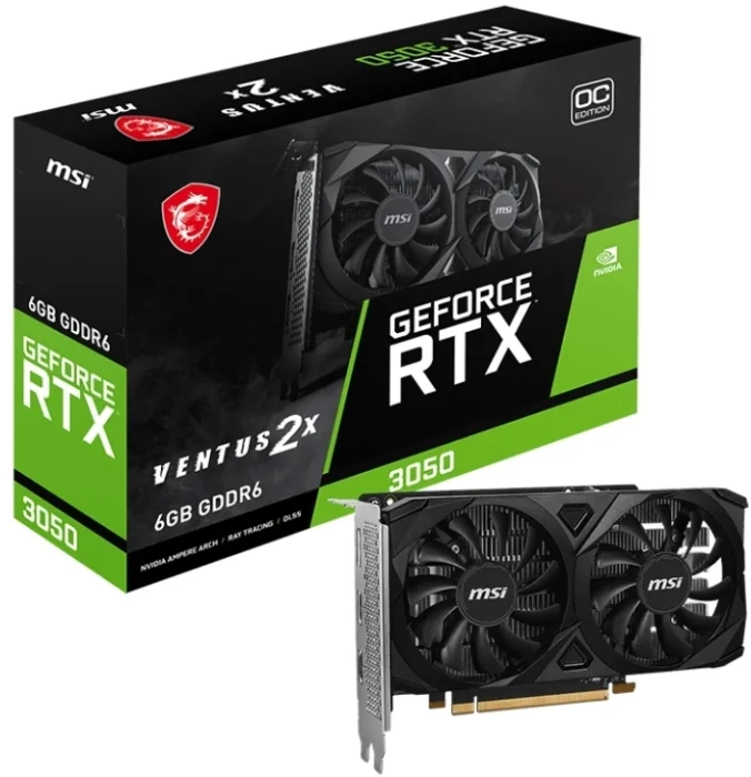 MSI RTX 3050 VENTUS 2X E 6G OC