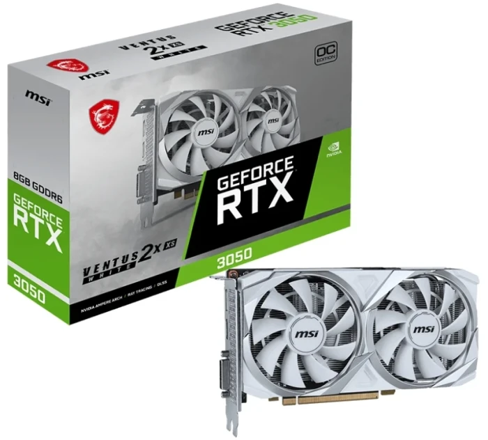 MSI RTX 3050 VENTUS 2X XS WHITE 8G OC