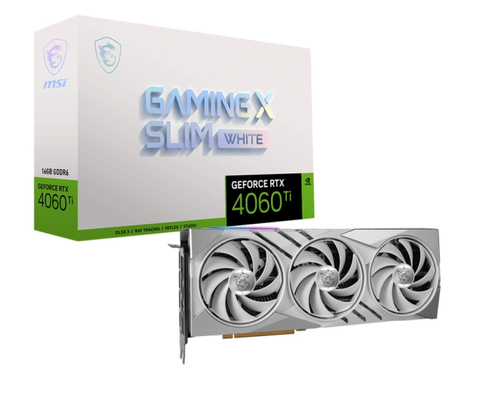 MSI RTX 4060 Ti GAMING X SLIM WHITE 16GB