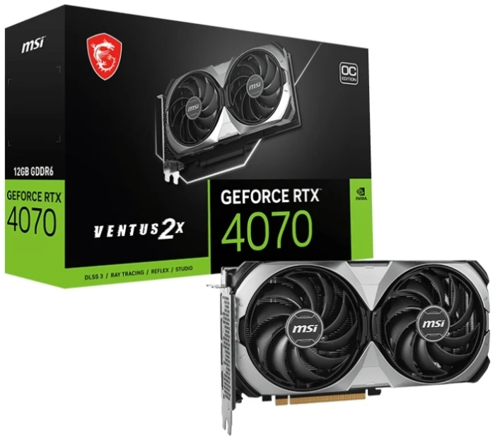 MSI RTX 4070 VENTUS 2X E1 12G OC