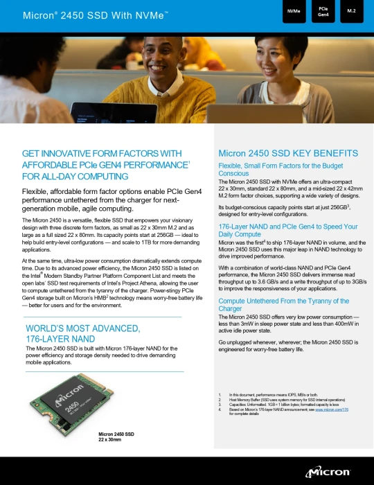 MICRON 2450 - 512GB /РЕМАРКЕТИРАН/