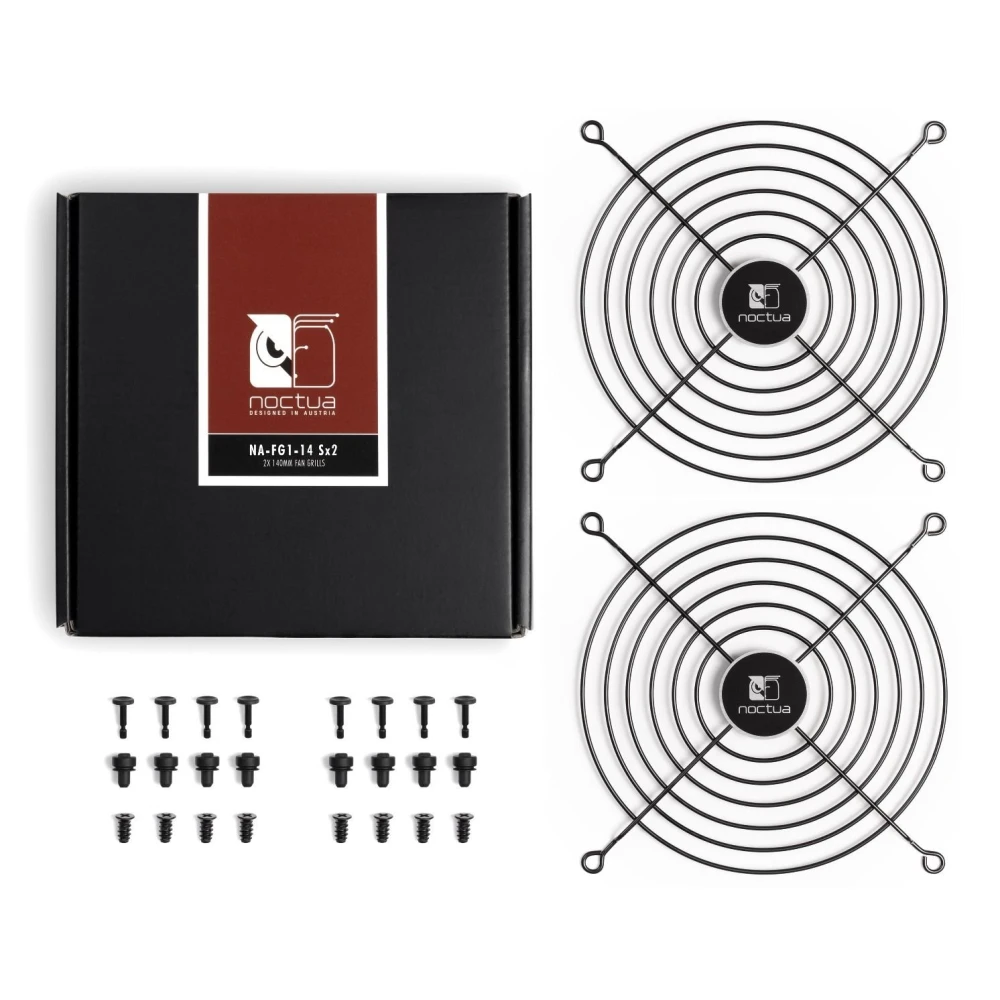Noctua комплект решетки за вентилатори Fan Grill Metal - 140mm 2pcs pack - NA-FG1-14 Sx2