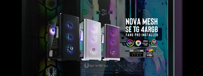 BitFenix NOVA MESH SE TG aRGB Black