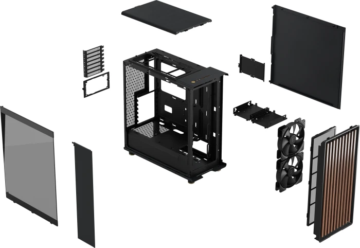 FRACTAL DESIGN North Charcoal Black TG Dark