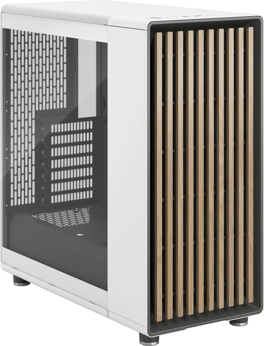 FRACTAL DESIGN North Chalk White TG Clear