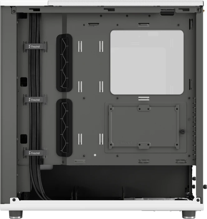 FRACTAL DESIGN North Chalk White TG Clear