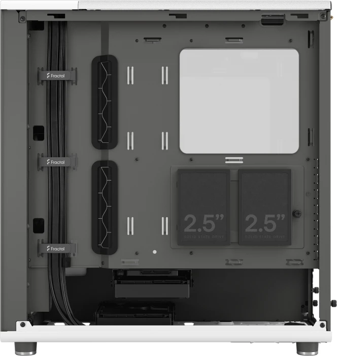 FRACTAL DESIGN North Chalk White TG Clear