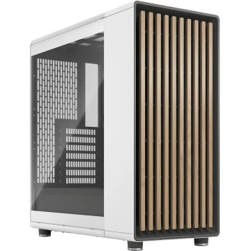 FRACTAL DESIGN North Chalk White TG Clear