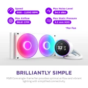 NZXT Kraken Elite 280 RGB LCD v2 White
