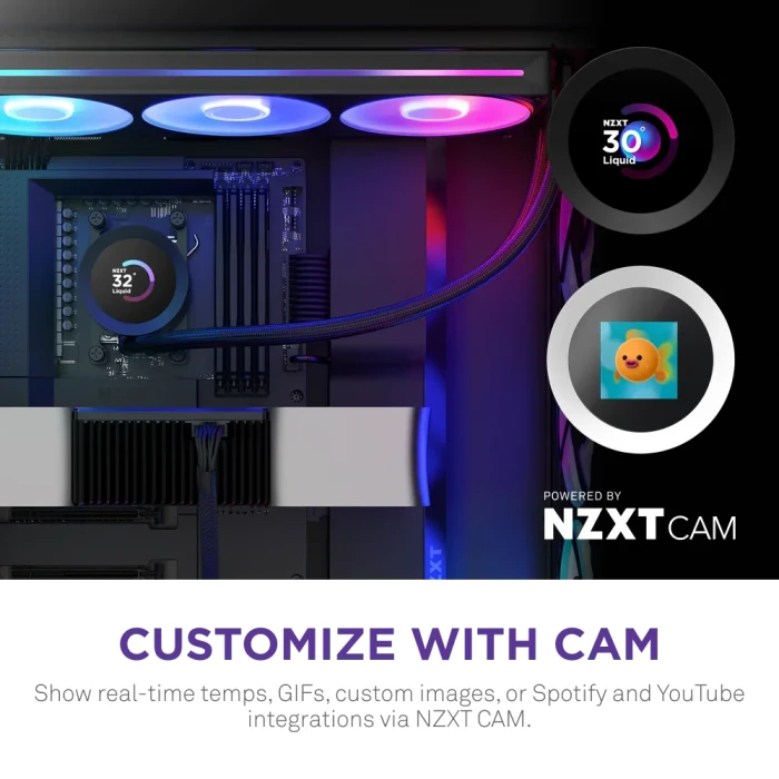 NZXT Kraken Plus 360 RGB LCD Black