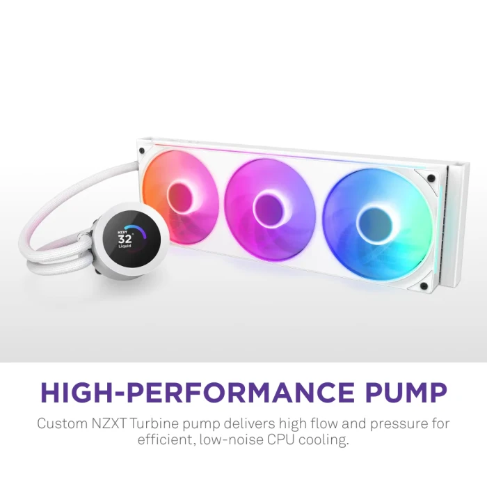 NZXT Kraken Plus 360 RGB LCD White
