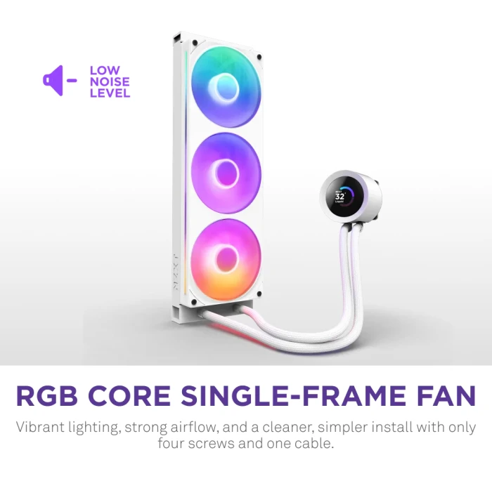 NZXT Kraken Plus 360 RGB LCD White