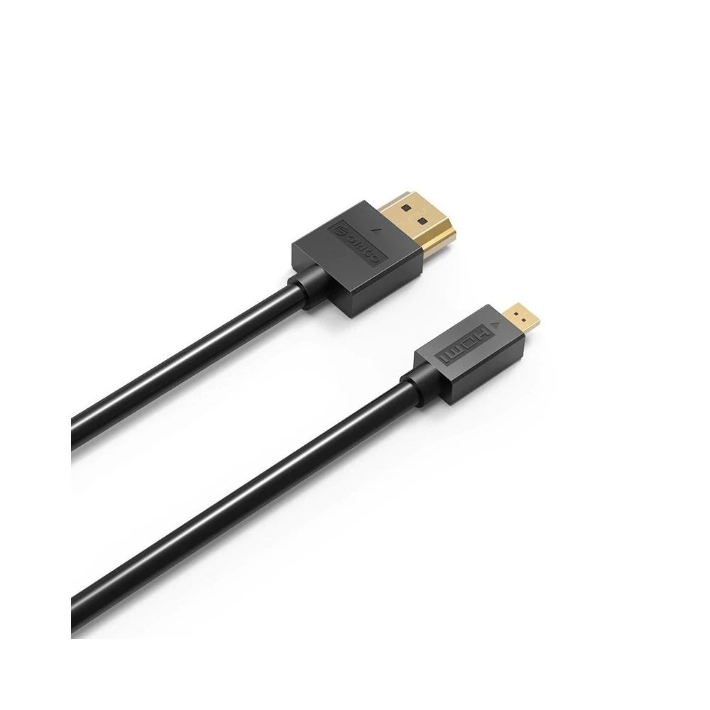 Orico кабел Cable HDMI 2.0 to Micro HDMI Type D, 4K/60Hz, 1m - HD101-10-BK