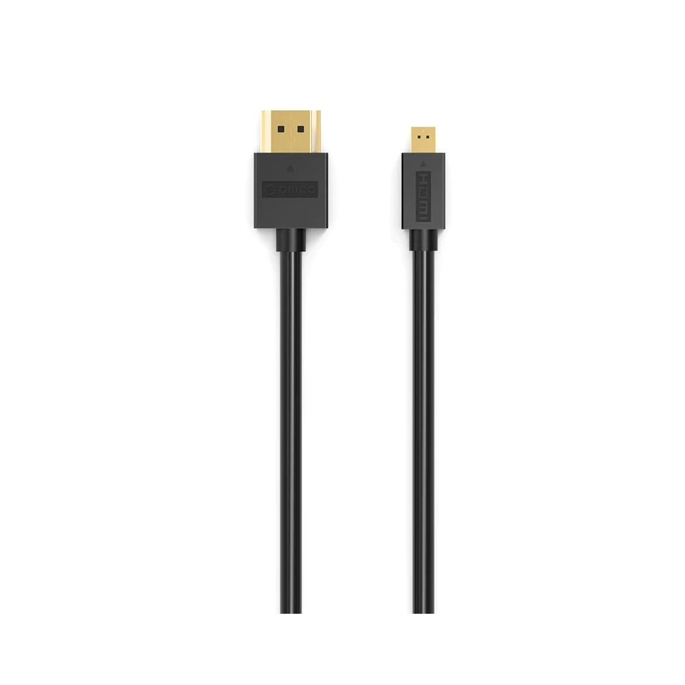 Orico кабел Cable HDMI 2.0 to Micro HDMI Type D, 4K/60Hz, 1m - HD101-10-BK