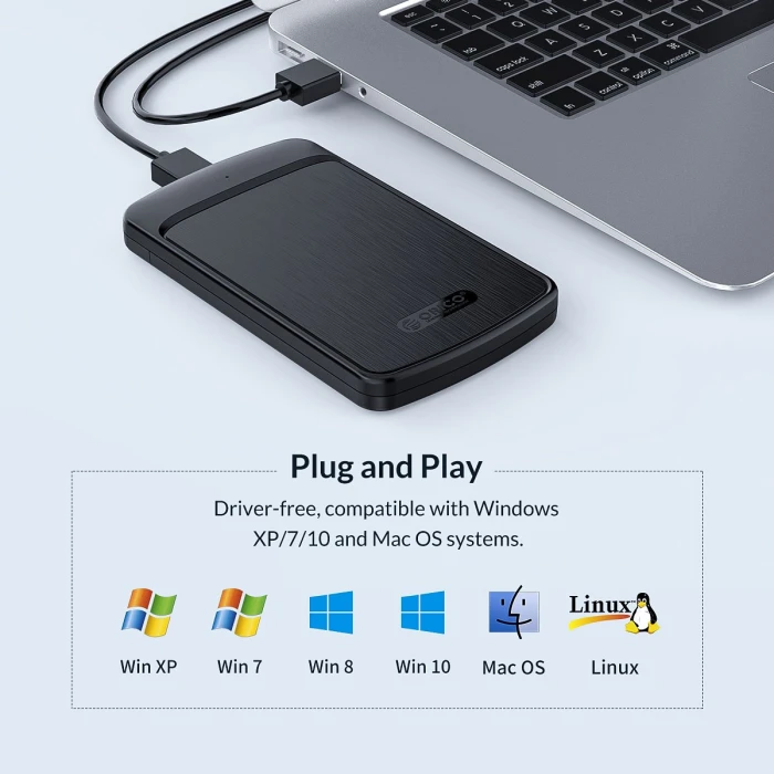 Orico кутия за диск Storage - Case - 2.5 inch USB3.0 - 2020U3-BK