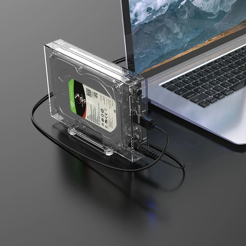 Orico кутия за диск Storage - Case - 3.5 inch USB3.0 transparent, Vertical - 3159U3