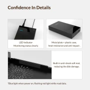 Orico кутия за диск Storage - Case - 3.5 inch, USB3.0, Built-in Power adapter, UASP, black - 3599U3