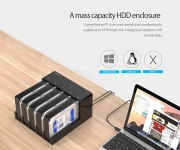 Orico докинг станция Storage - HDD/SSD Dock/Duplicator - 5x 2.5 and 3.5 inch USB3.0 - 6558US3