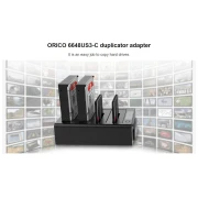 Orico докинг станция Storage - HDD/SSD Dock/Duplicator - 4x 2.5 and 3.5 inch USB3.0, black - 6648US3-C