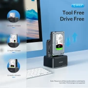 Orico Dock 2 x HDD/SSD 2.5"/3.5" USB-C/A