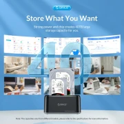 Orico Dock 2 x HDD/SSD 2.5"/3.5" USB-C/A