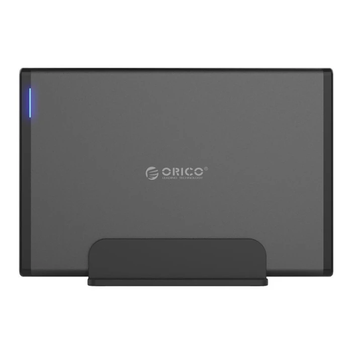 Orico кутия за диск Storage - Case - 3.5 inch Vertical, USB3.1 Type-C, Power adapter, UASP, black - 7688C3-BK
