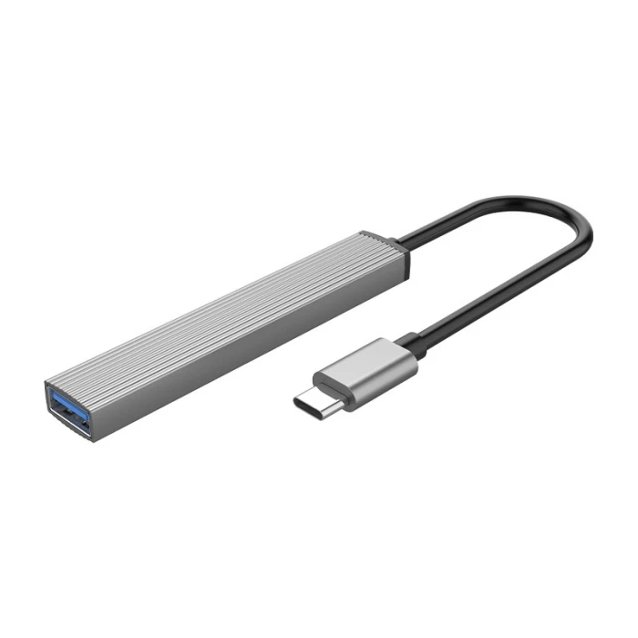 Orico хъб USB3.0/2.0 HUB 3 port + card reader TYPE C, Aluminum - AH-12F-GY