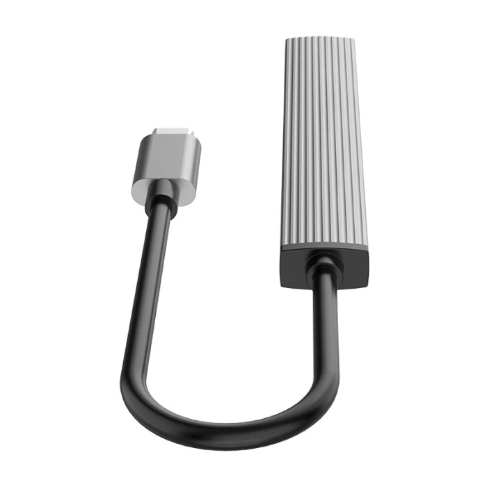 Orico хъб USB3.0/2.0 HUB 3 port + card reader TYPE C, Aluminum - AH-12F-GY