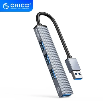 Orico хъб USB3.0/2.0 HUB 4 port, Aluminum - AH-A13-GY