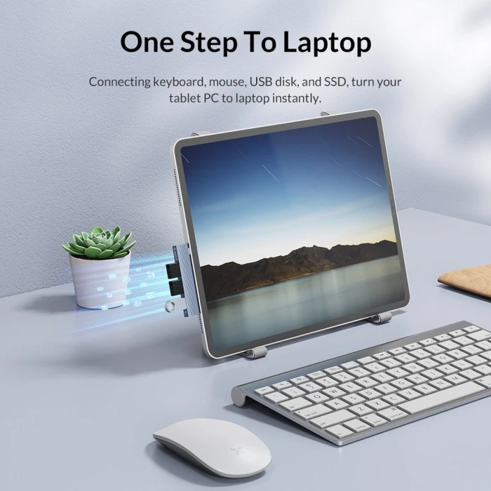 Orico хъб USB3.0/2.0 HUB 3 port TYPE C, Aluminum - AH-W13-GY
