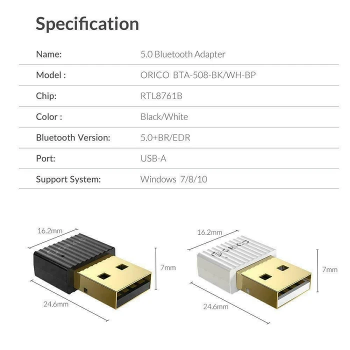 Orico BTA-508-BK