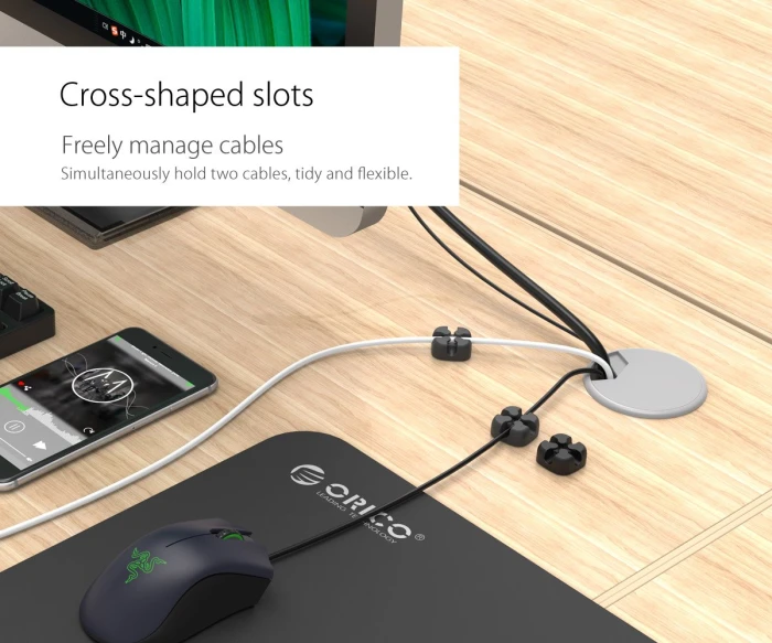 Orico организатор за кабели Cable Management - CBSX-BK
