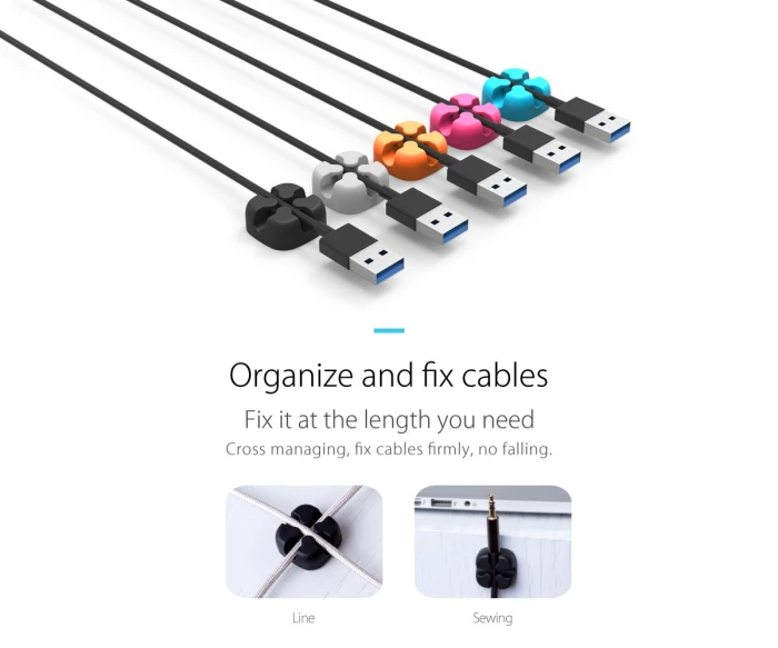 Orico организатор за кабели Cable Management - CBSX-BK