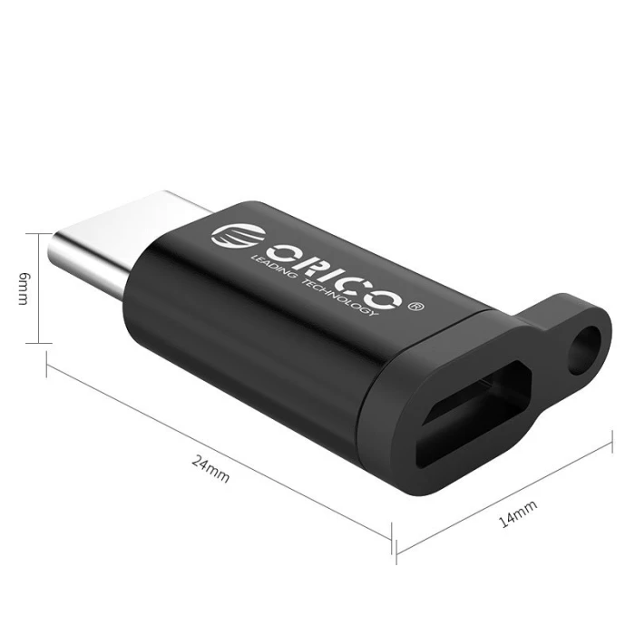 Orico преходник Adapter OTG -  USB Micro B to Type-C - CBT-MT01-SV