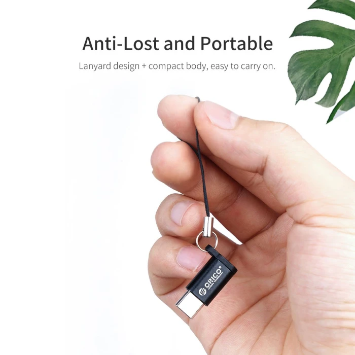 Orico преходник Adapter OTG -  USB Micro B to Type-C - CBT-MT01-SV