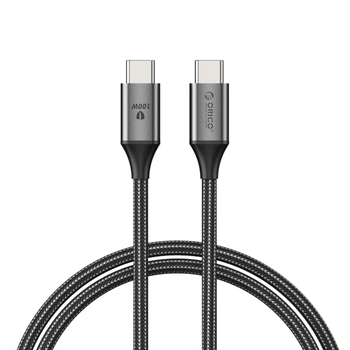 Orico кабел USB C-to-C PD 100W Charging 1.0m Black