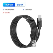 Orico кабел USB C-to-C PD 100W Charging 1.0m Black