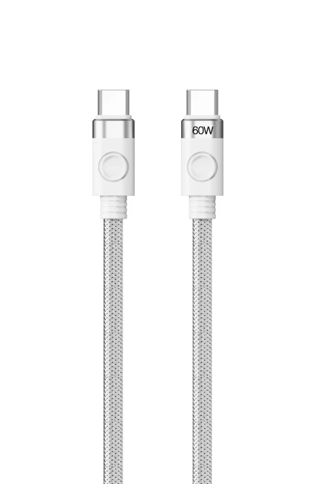 Orico кабел USB C-to-C PD 60W Charging 1.0m White