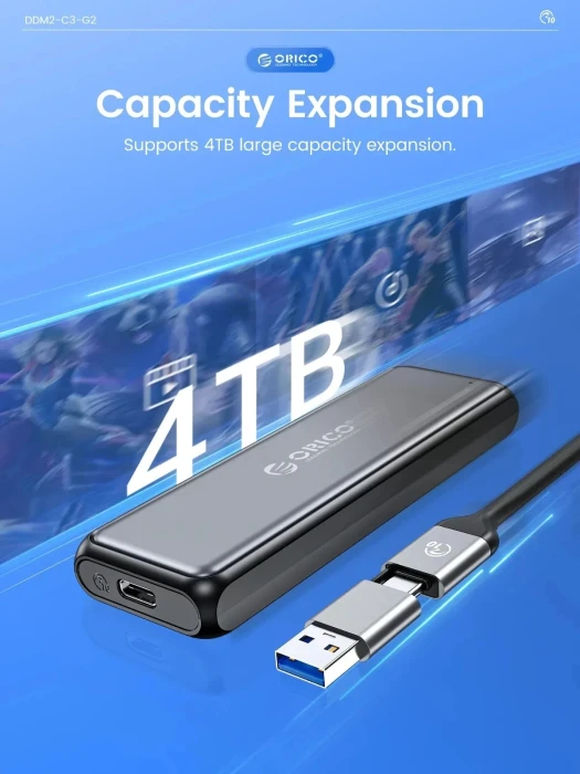 Orico външна кутия за диск M.2 NVMe/SATA M/B key
