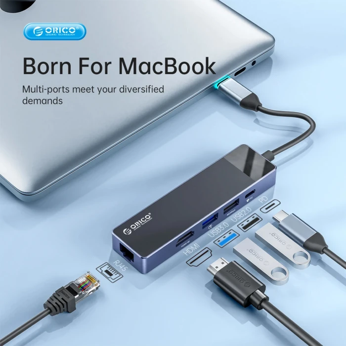 Orico DM-10P 10in1 USB-C